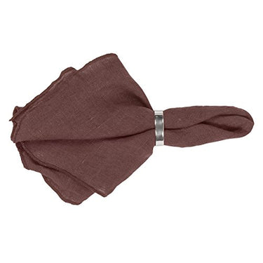 Broste Copenhagen Servietten, Aubergine, 45 x 45 cm im Sale